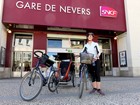 Loire à vélo : Départ de la gare de Nevers