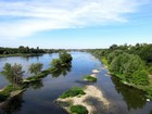 Loire à vélo : Vue depuis le pont de l'Europe à Orléans