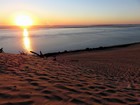 Vélodyssée - Dune du Pilat au soleil couchant