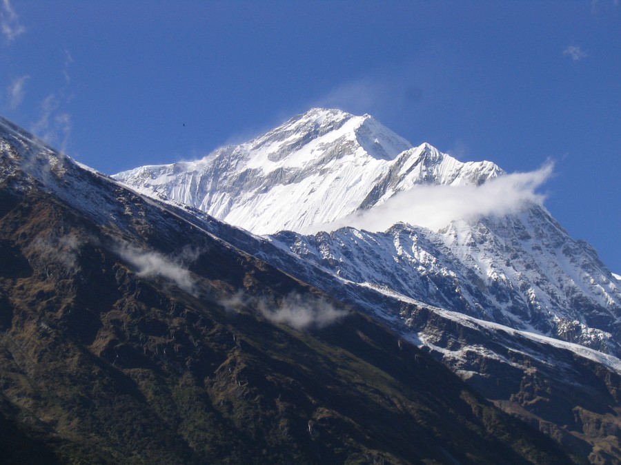 Entre Marpha et Ghasa - Dhaulagiri 8167 m de Lete