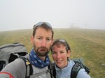 Au sommet du Crêt du Châtillon dans le brouillard !