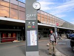 Départ de la gare de Grenoble
